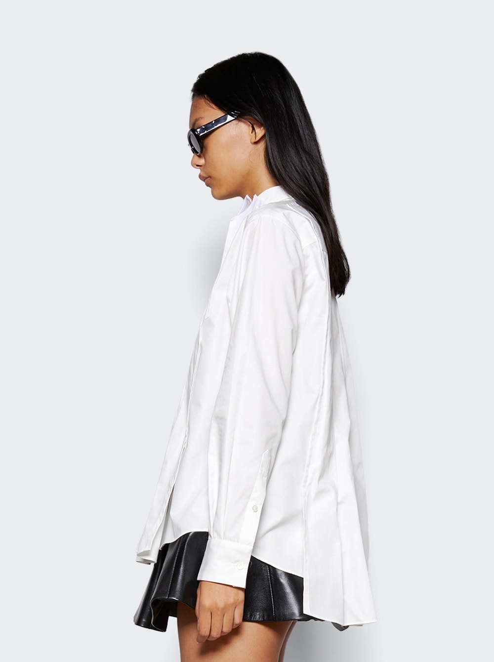 Cotton Poplin Shirt Off-white - 4