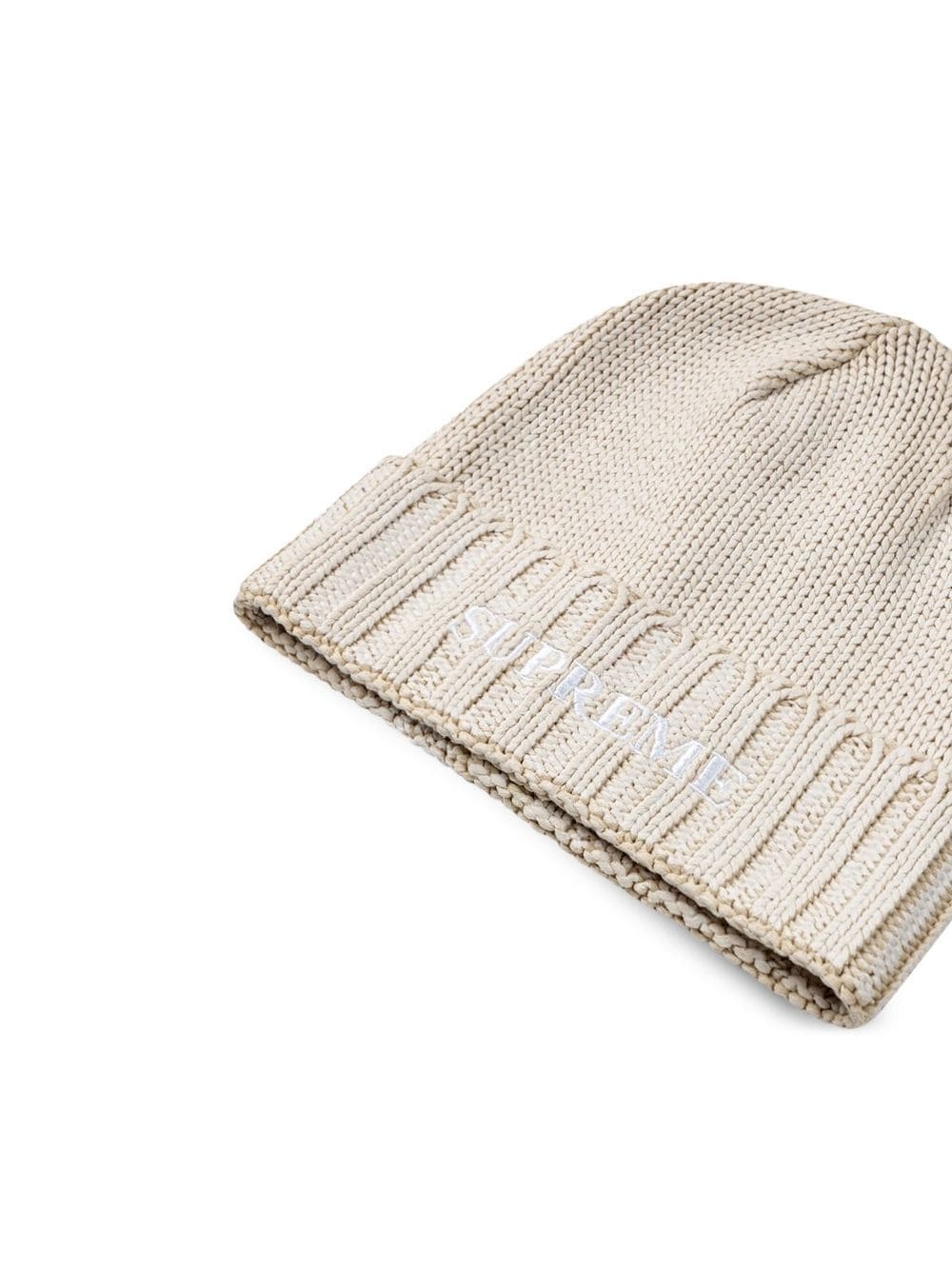 overprint knitted beanie - 2