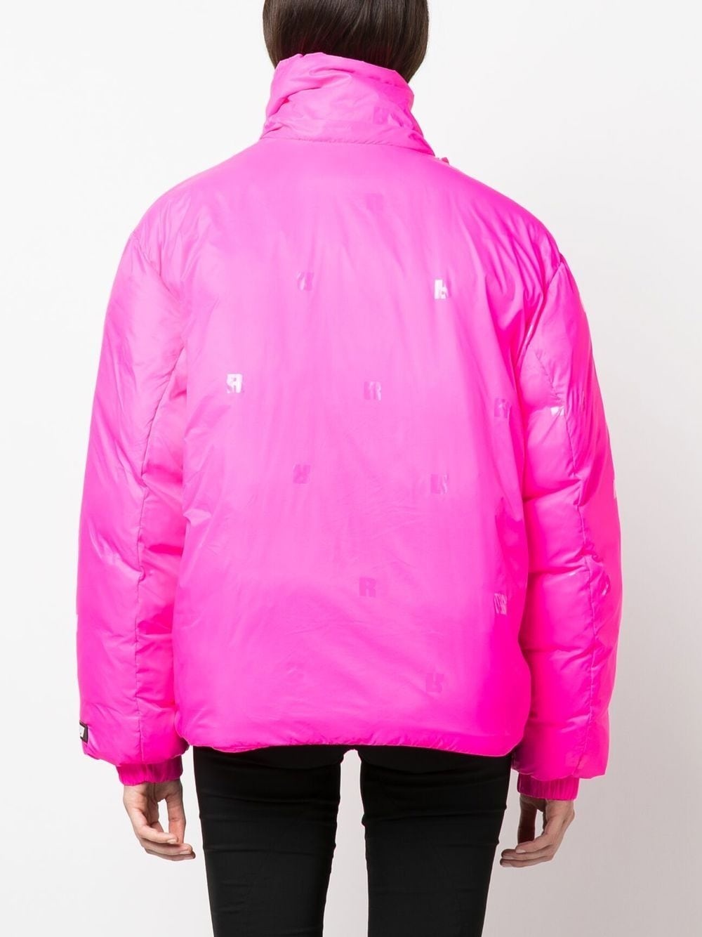 Tina logo-patch zip-up jacket - 6
