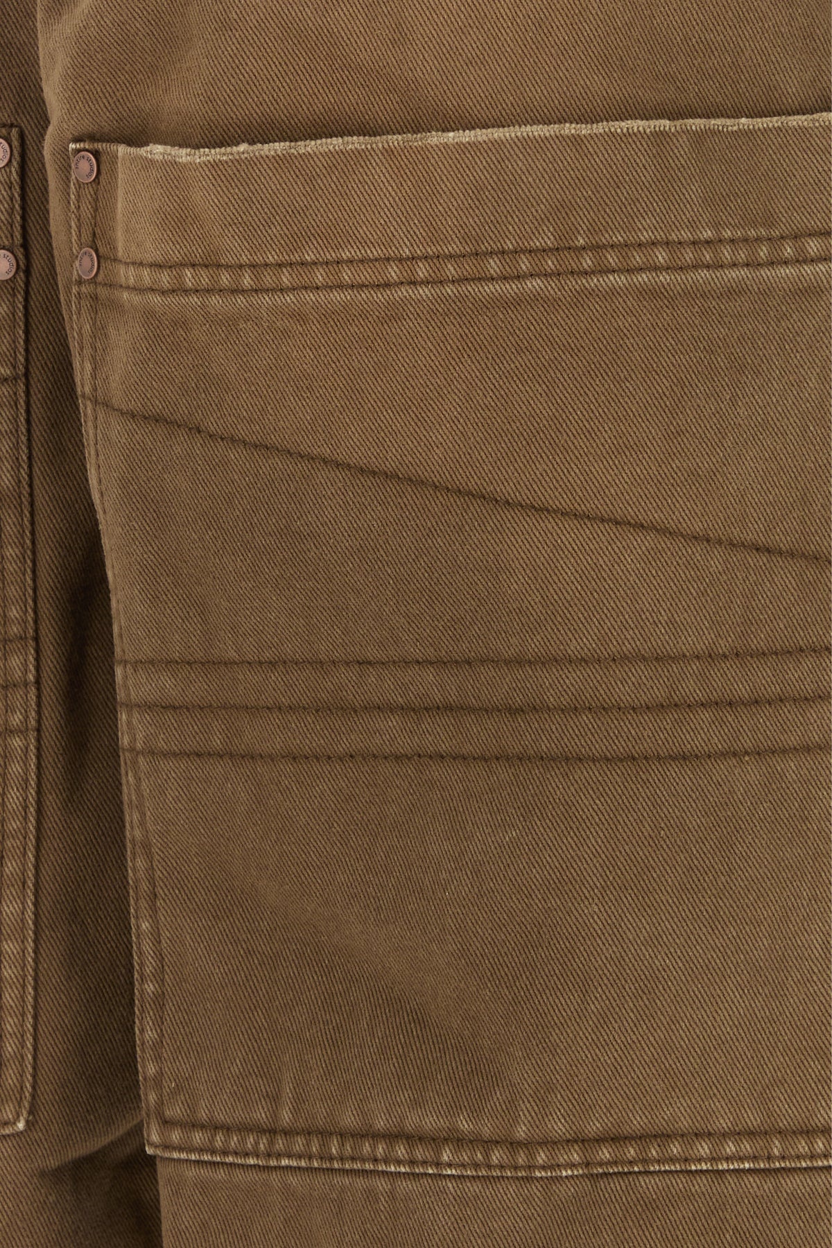 Brown denim bermuda shorts - 3
