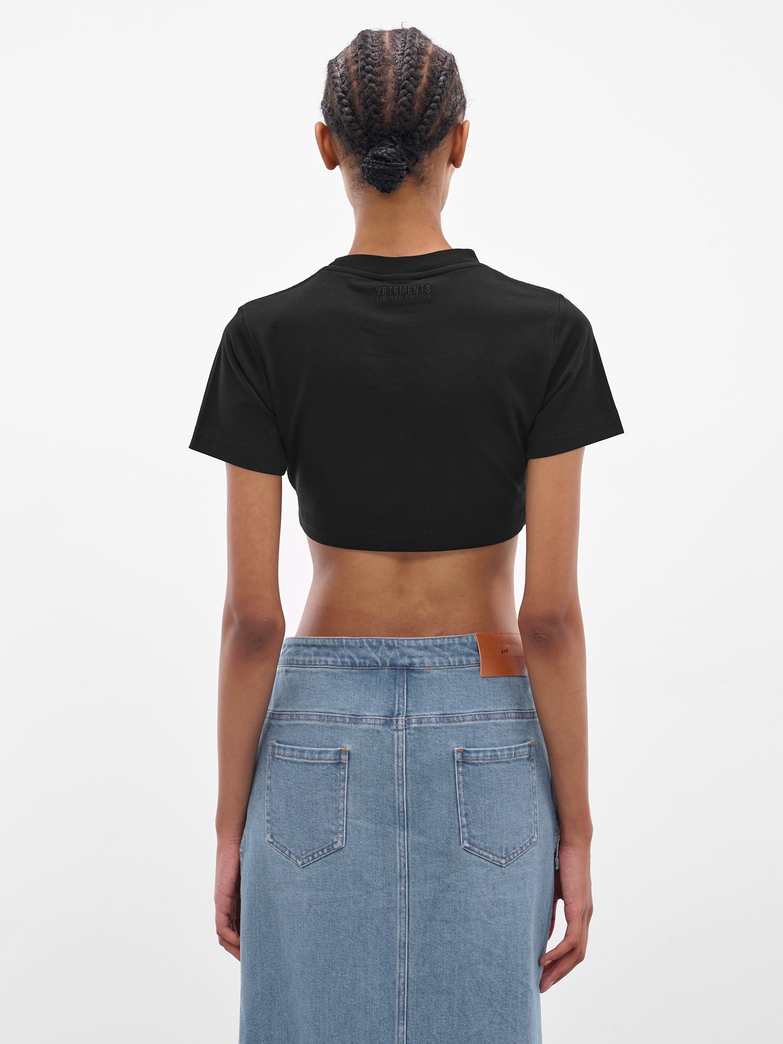 Trash Embroidered Crop Tee - 3
