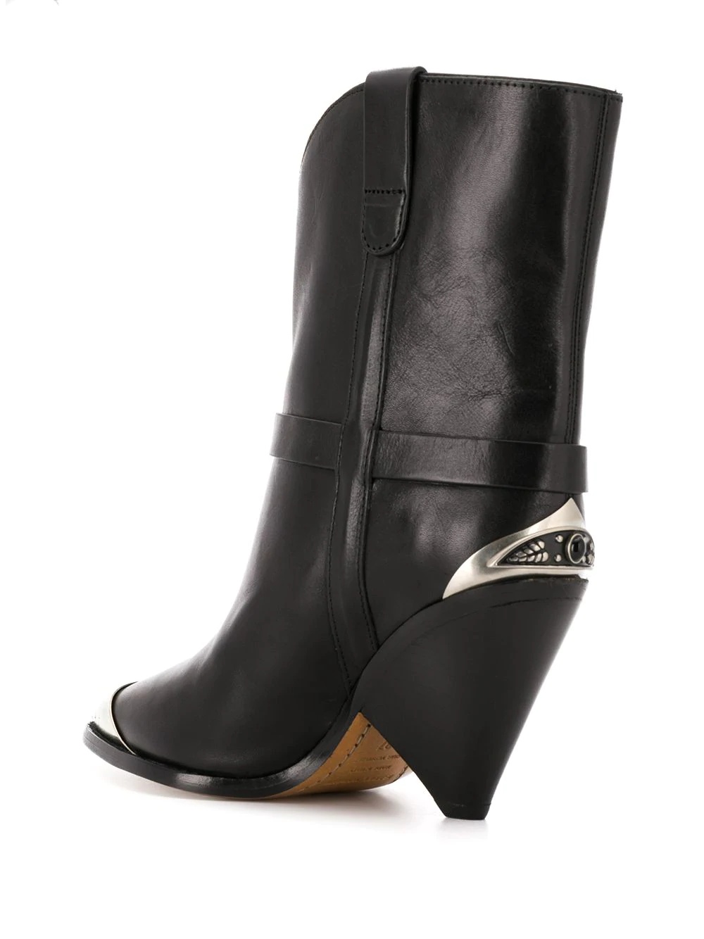 Lamsy cone-heel boots - 3