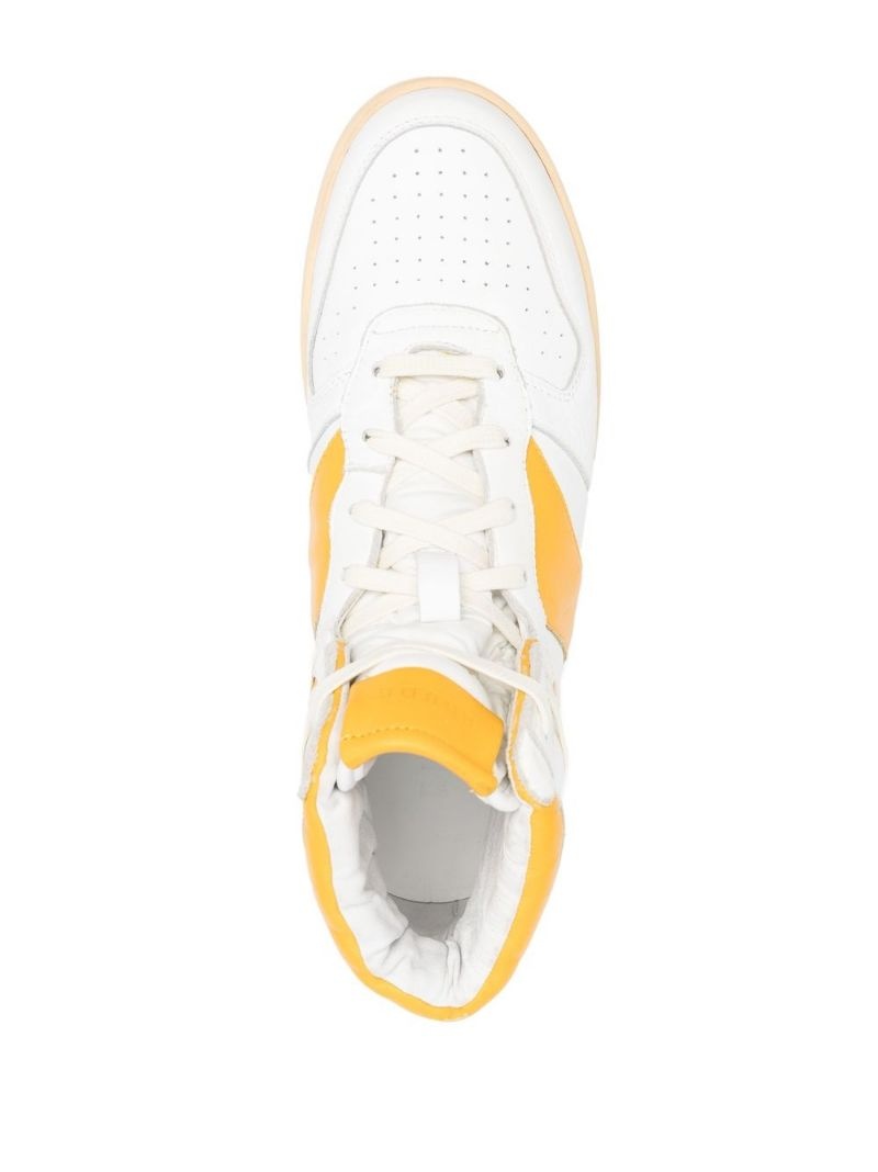 logo patch high-top sneakers - 4