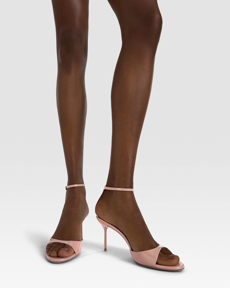 Patent leather sandal with ankle strap 6