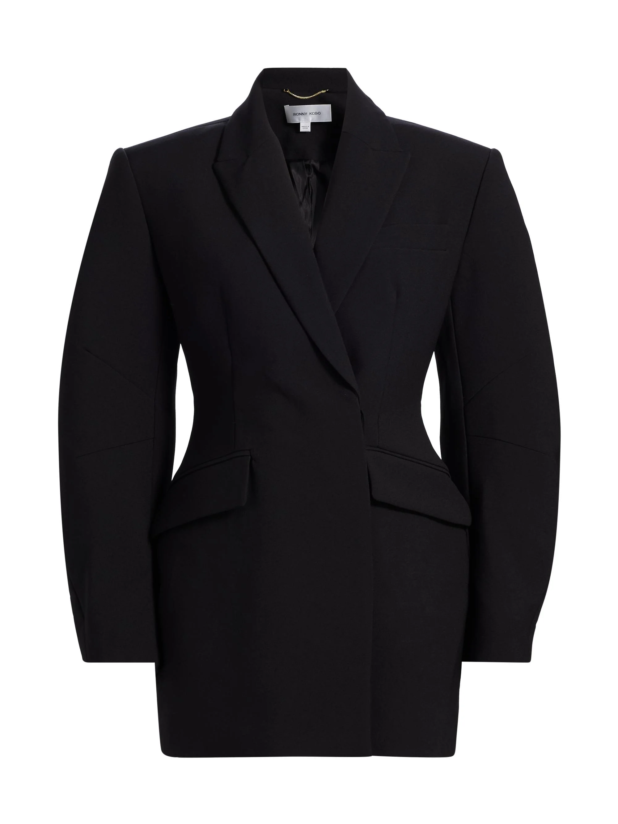 Women's Jo Blazer Minidress - Black - 1