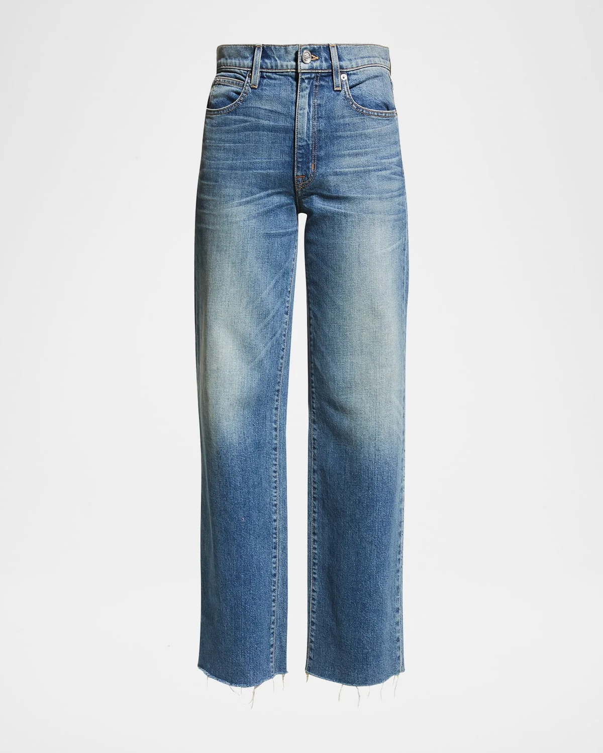 Grace Raw Hem Wide-Leg Jeans - 1