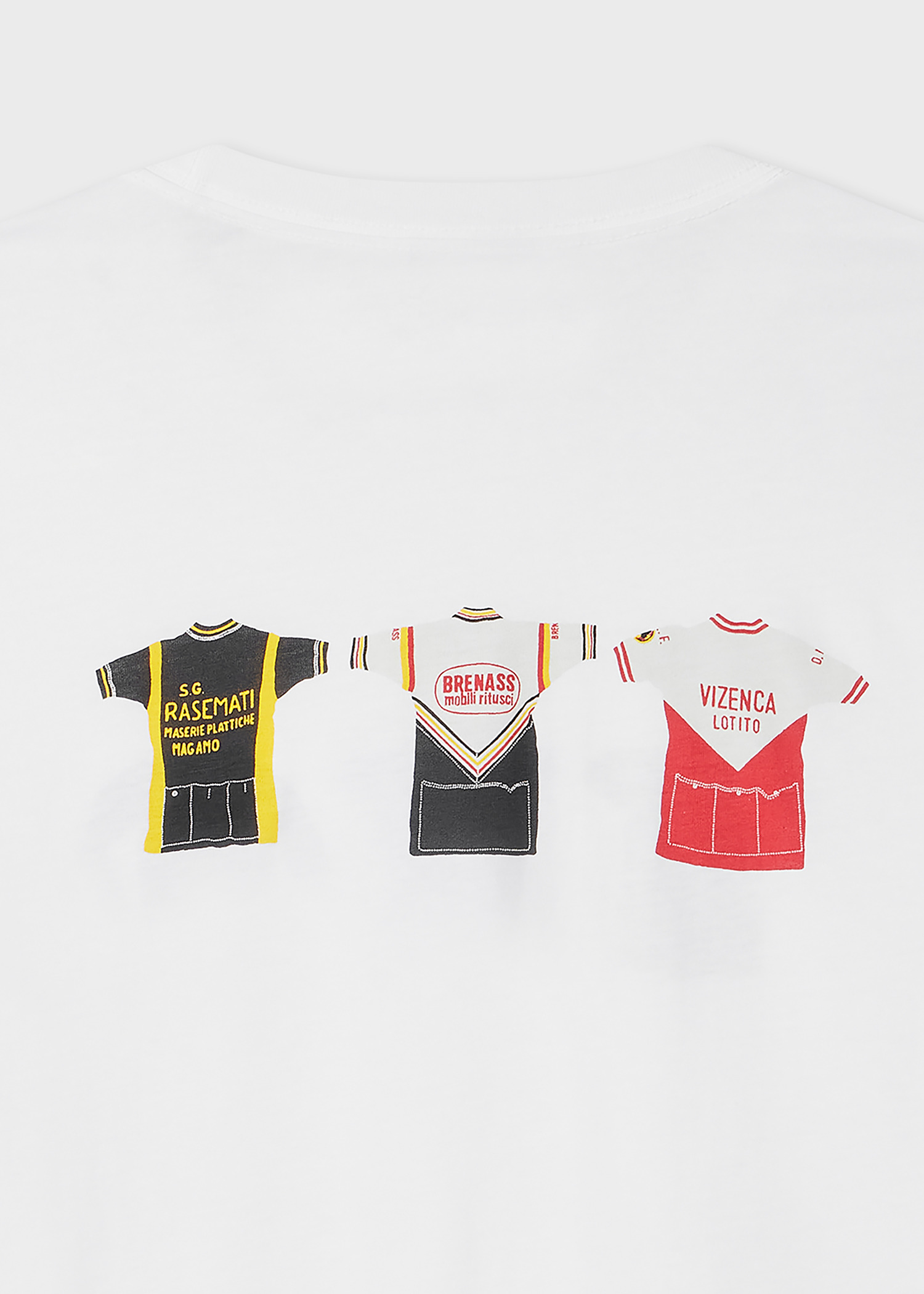 White 'Cycle Jerseys' Print T-Shirt - 3