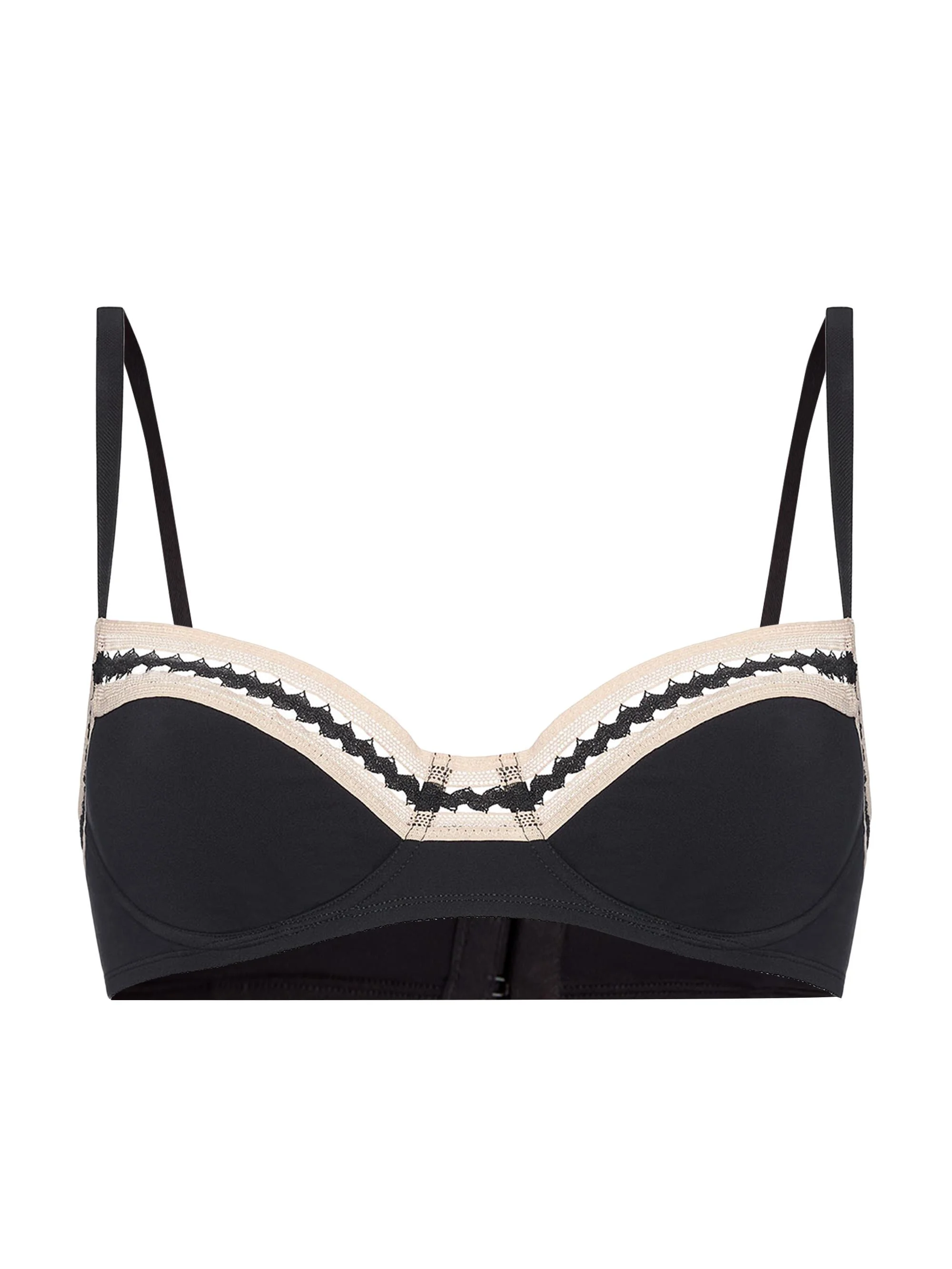 Women's Jump Jersey Padded Balconette Bra - Noir Rose Petale - 1