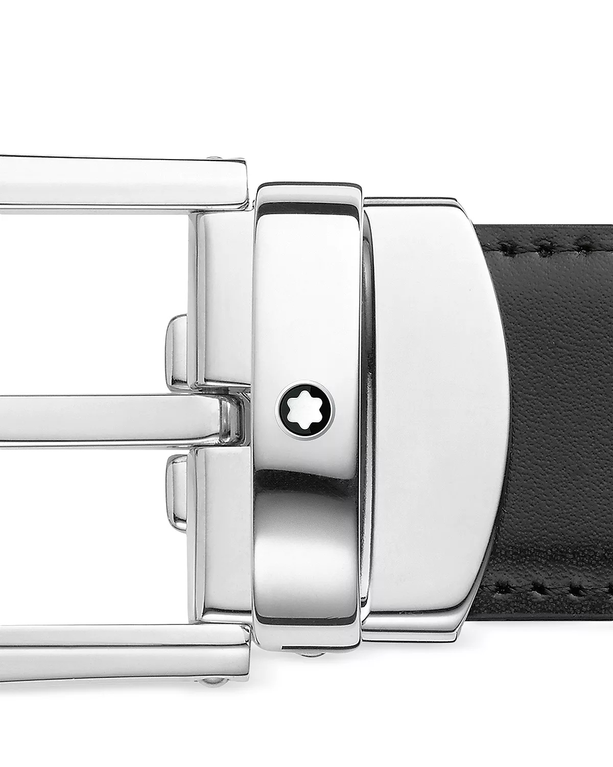 Men's Horseshoe Stainless Steel Reversible Leather Belt - 5
