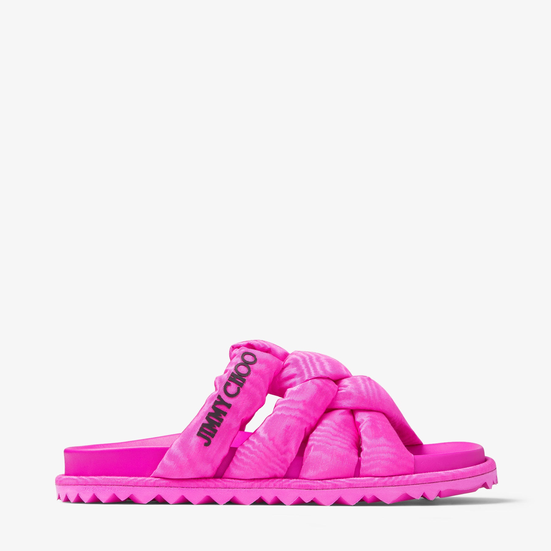 Kes Flat
Fuchsia Moire Fabric Flat Sandals - 1