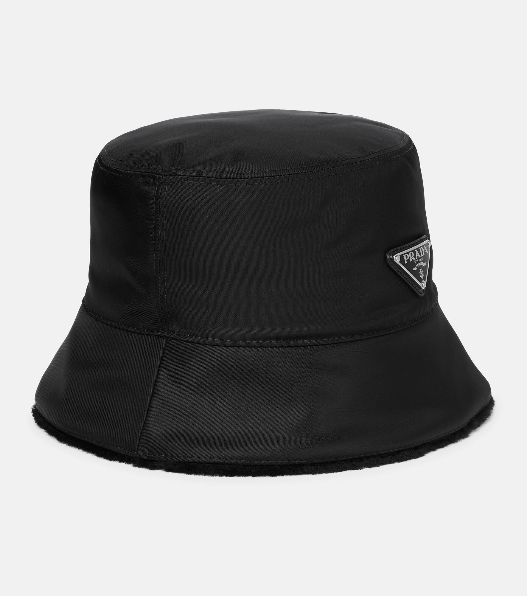 Re-Nylon shearling-lined bucket hat - 5