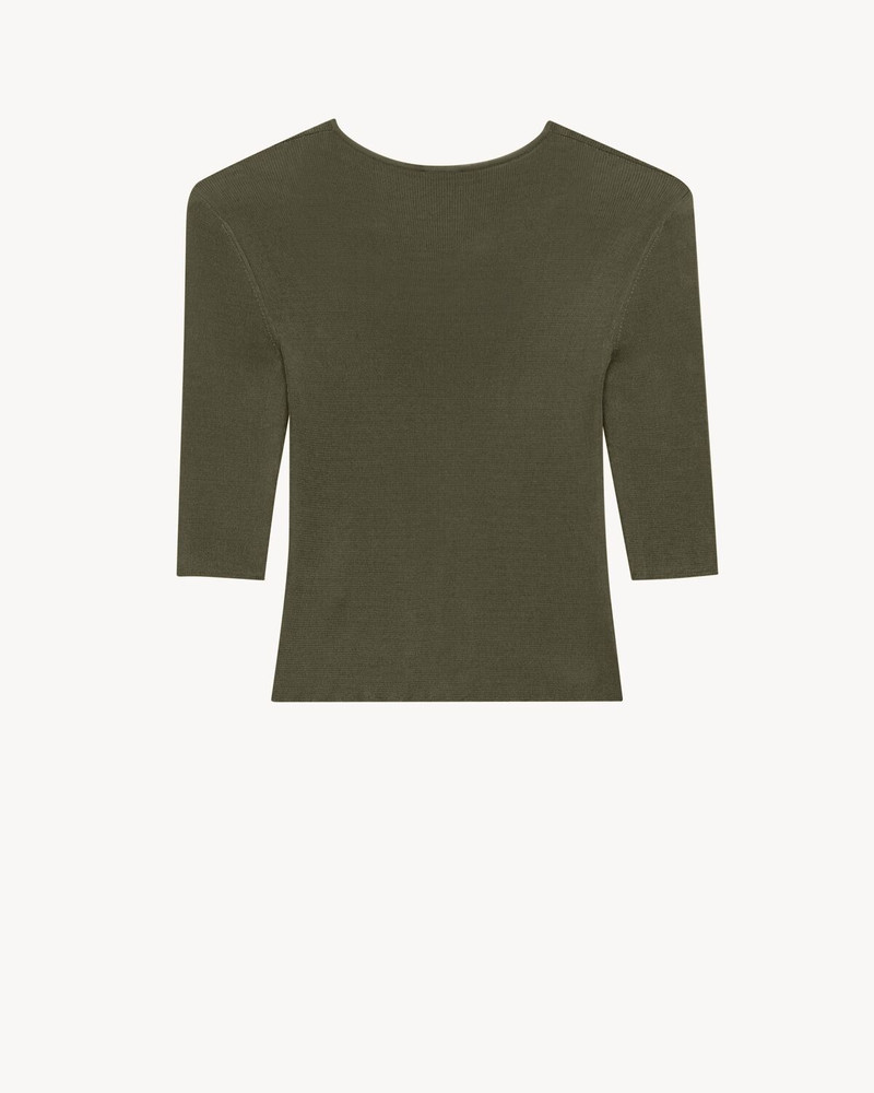 SAINT LAURENT CASSANDRE TOP IN KNIT outlook