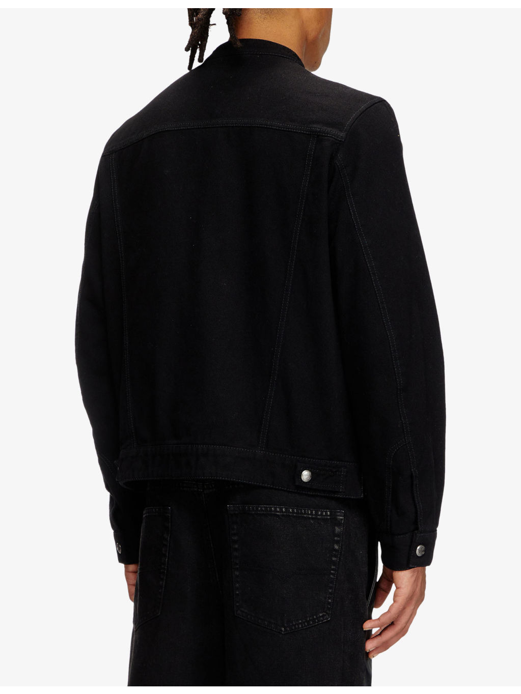 L-Simz Contrast-Panel Regular-Fit Leather Jacket - 4