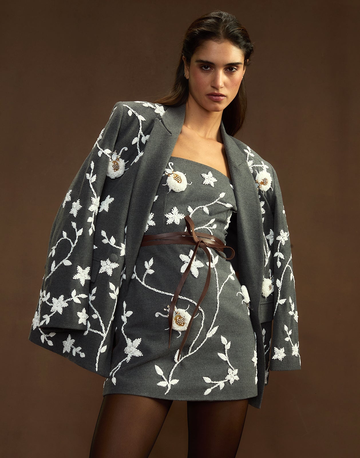 Fleur Embellished Dress - 7