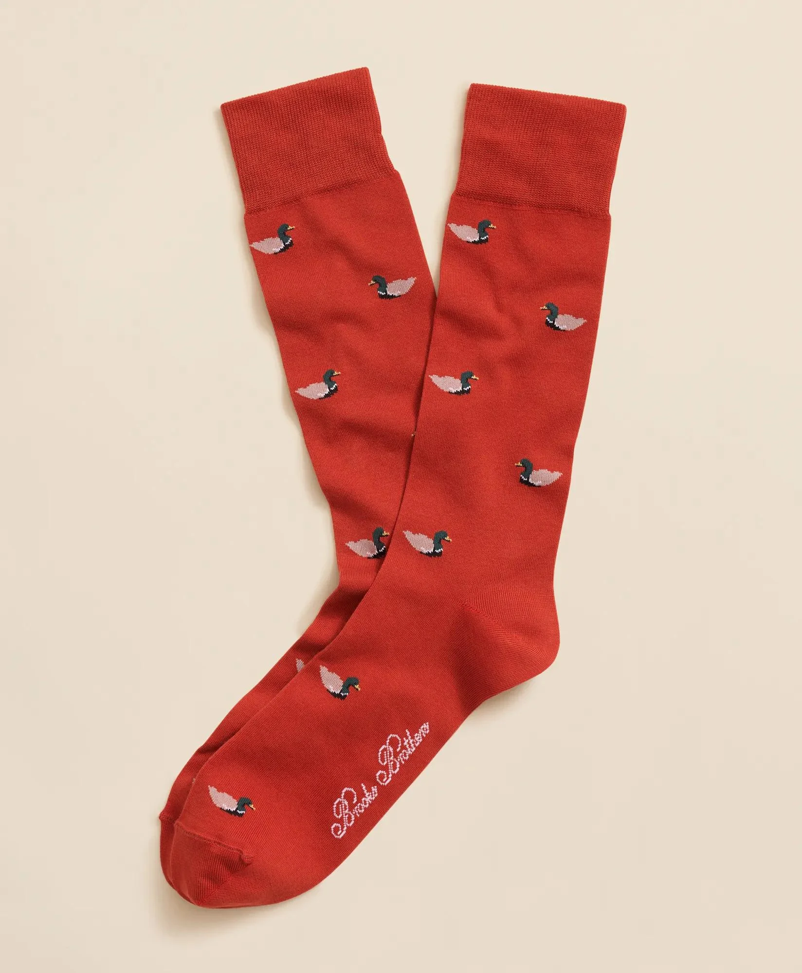Cotton-Blend Mallard Socks - 1