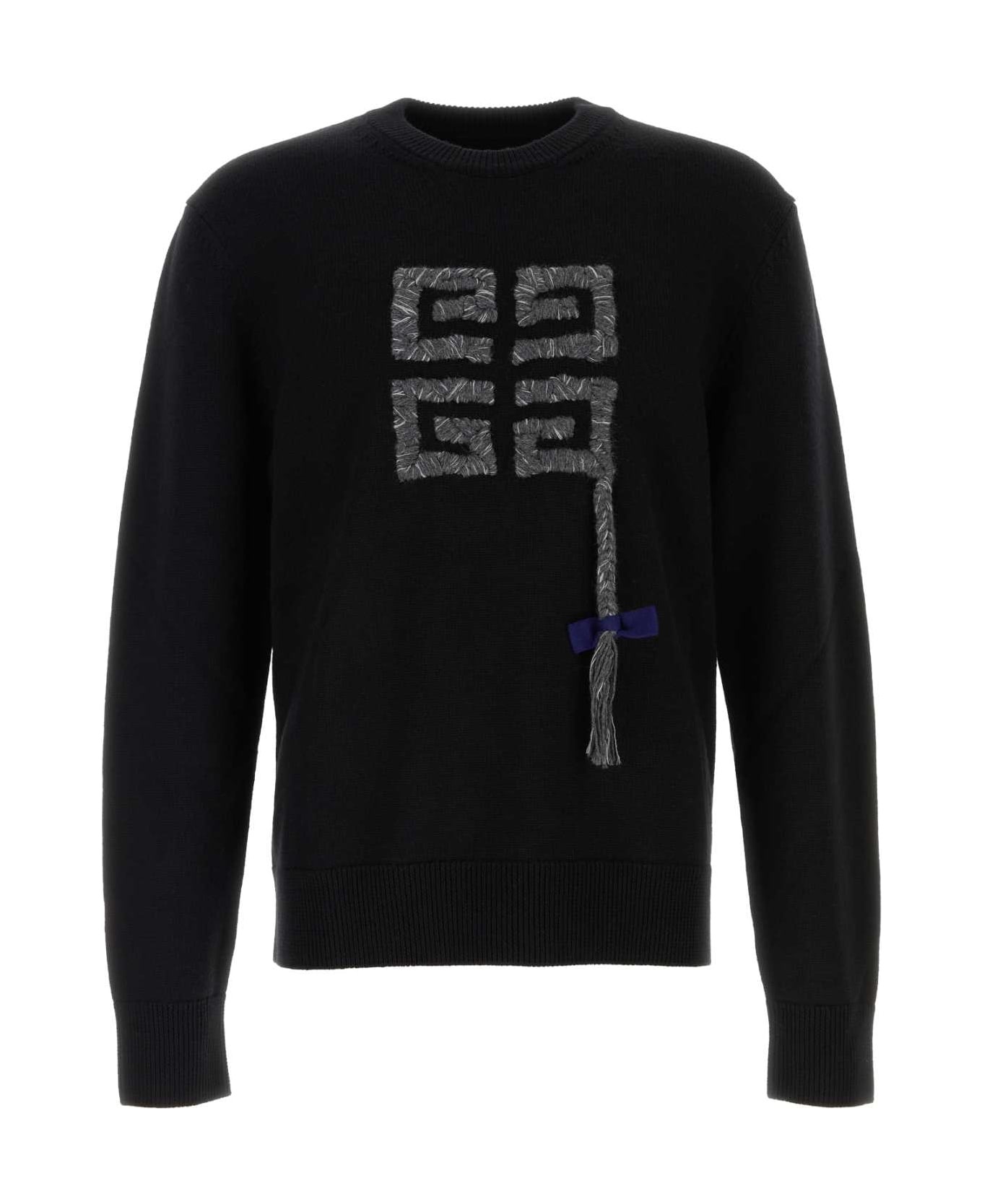 Black Wool Sweater - 1