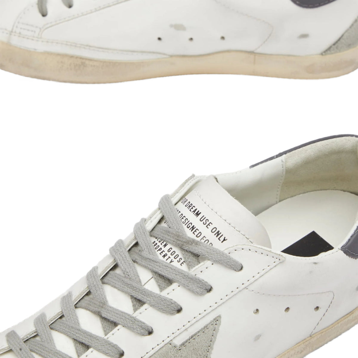 MEN'S SUPER STAR SNEAKERS (WHITE/ICE/DARK GRAY) - 2