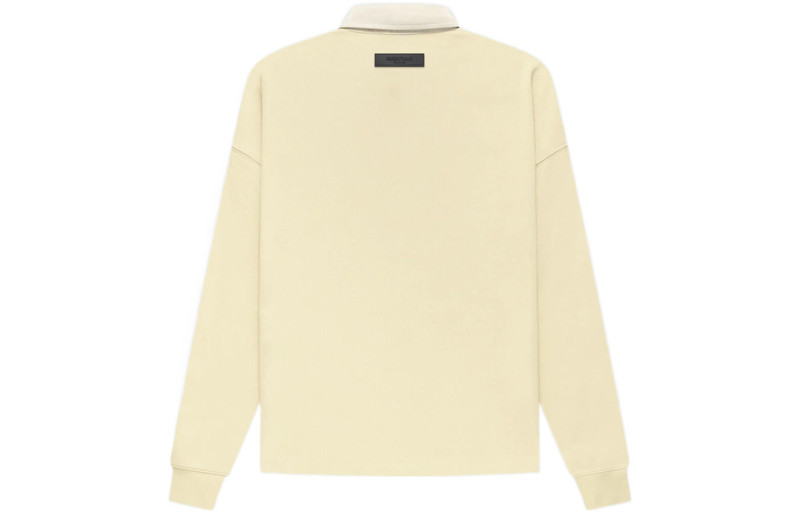 ESSENTIALS Fear of God Essentials FW22 Henley Rugby Polo 'Canary' FOG-FW22-338 outlook