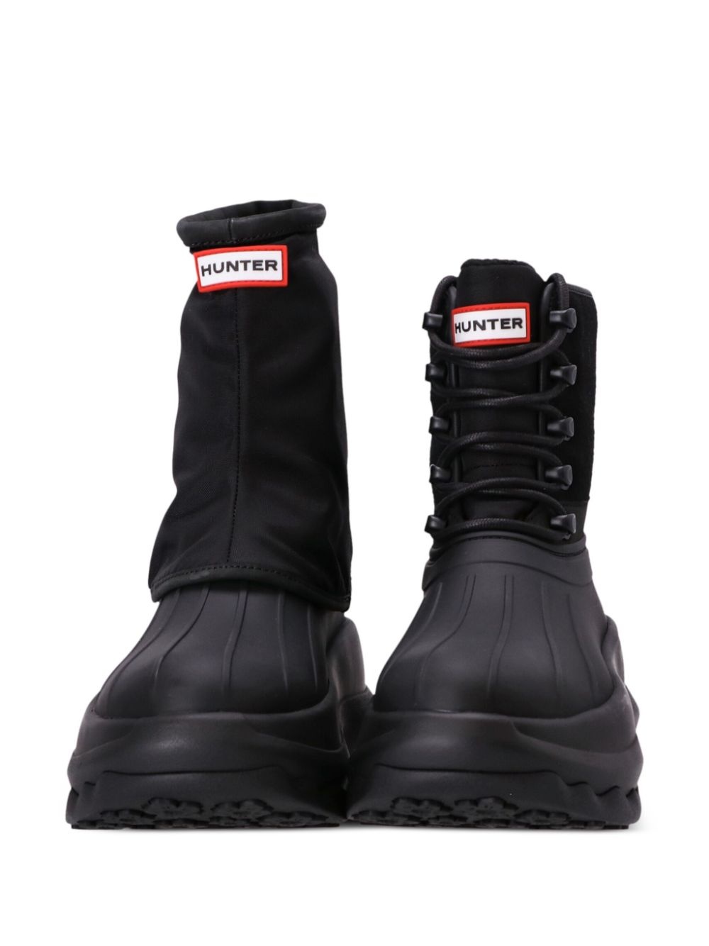 x Hunter logo-patch boots - 5