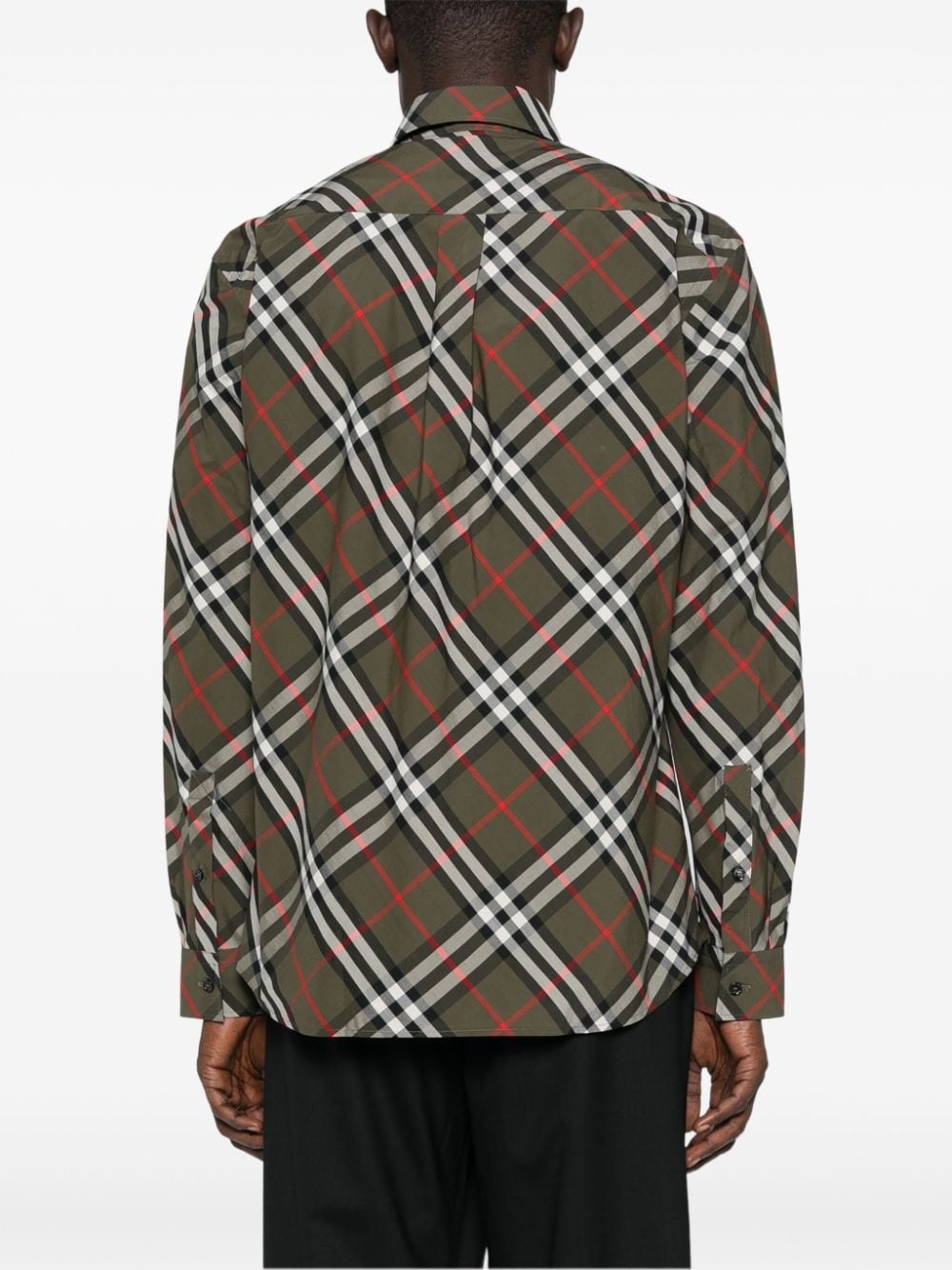 check-pattern shirt - 4