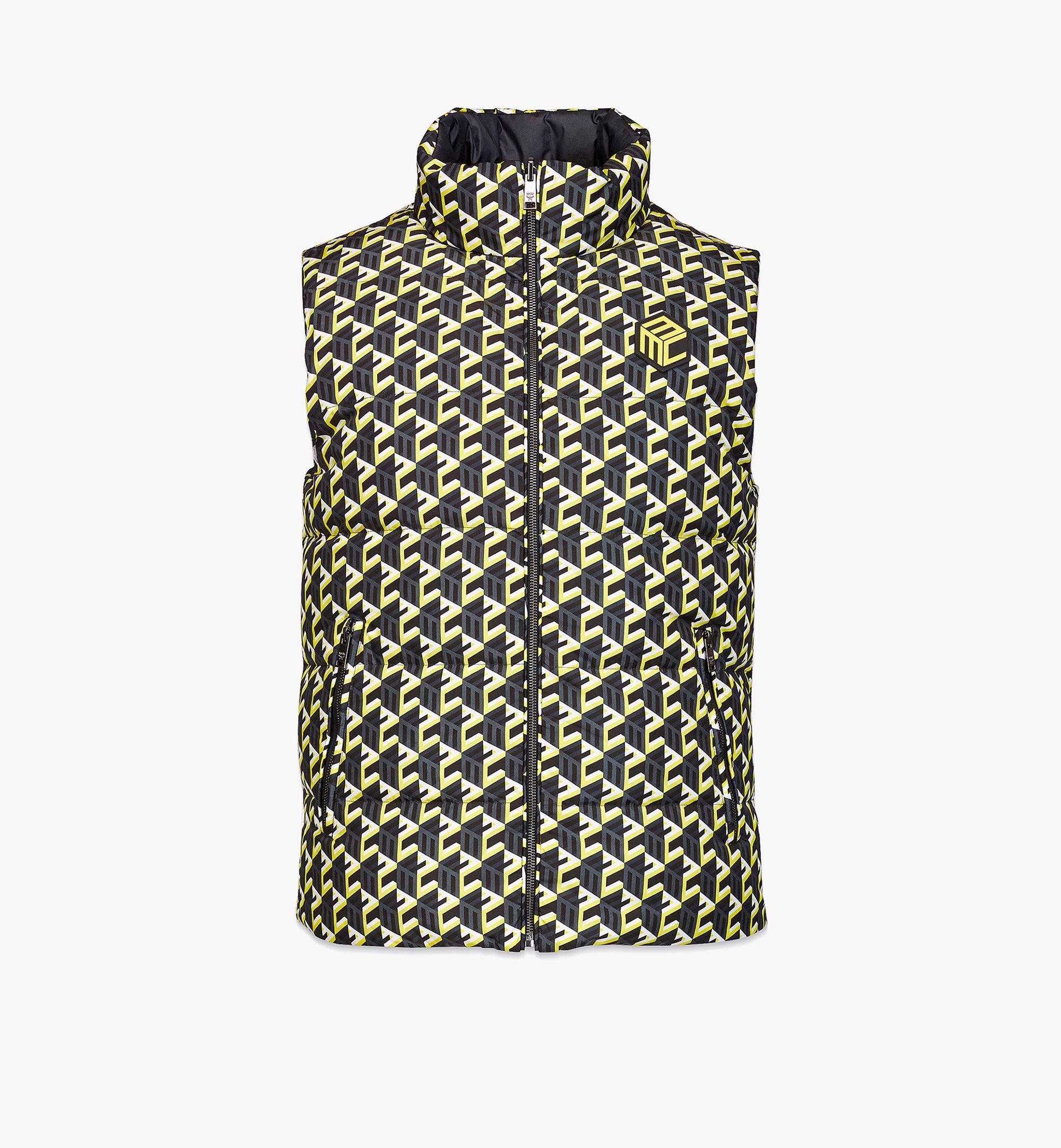 Men’s Cubic Monogram Print Reversible Vest in ECONYL® - 1