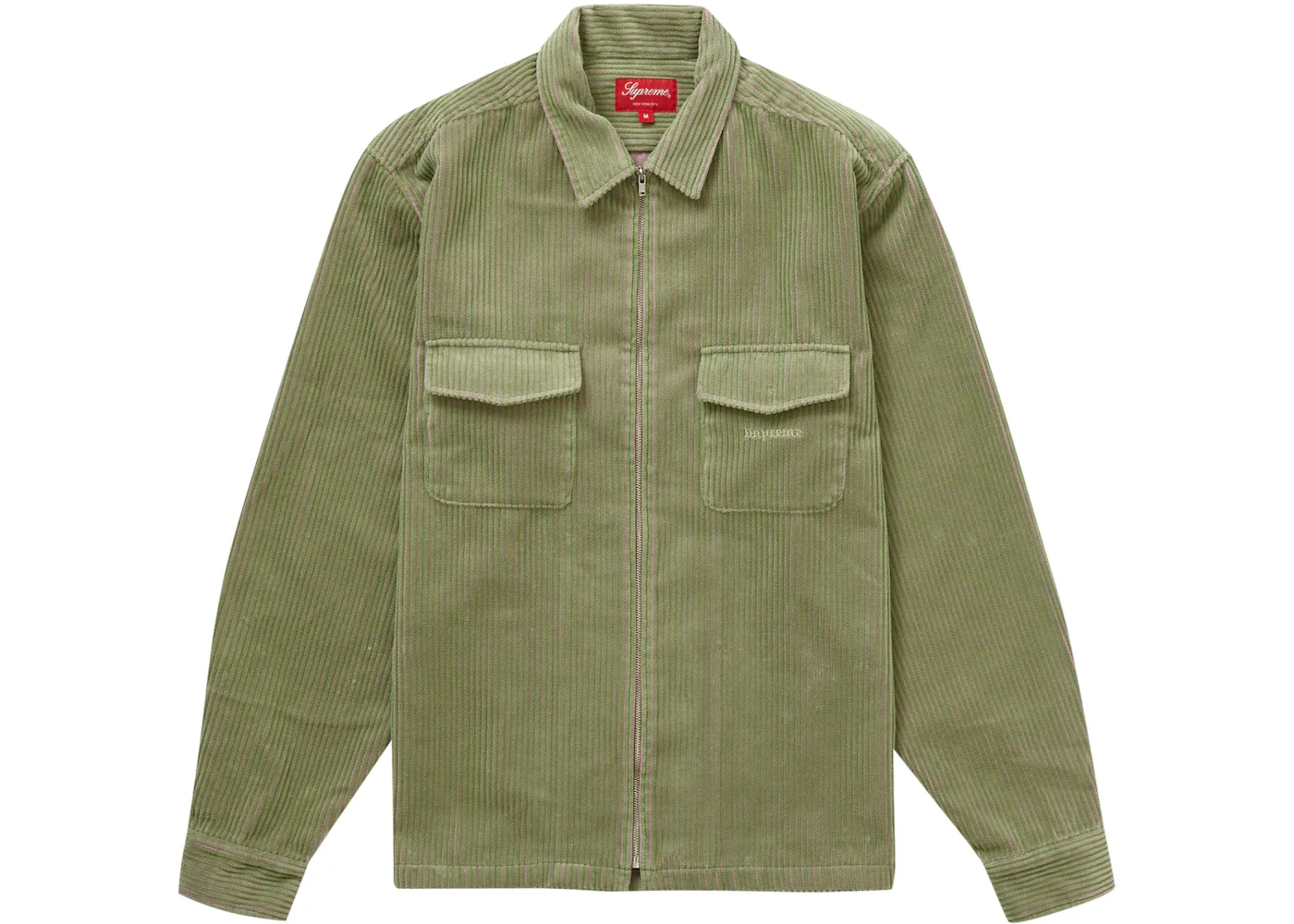 Supreme Supreme 2-Tone Corduroy Zip Up Shirt Green - 897a4fad-2abe