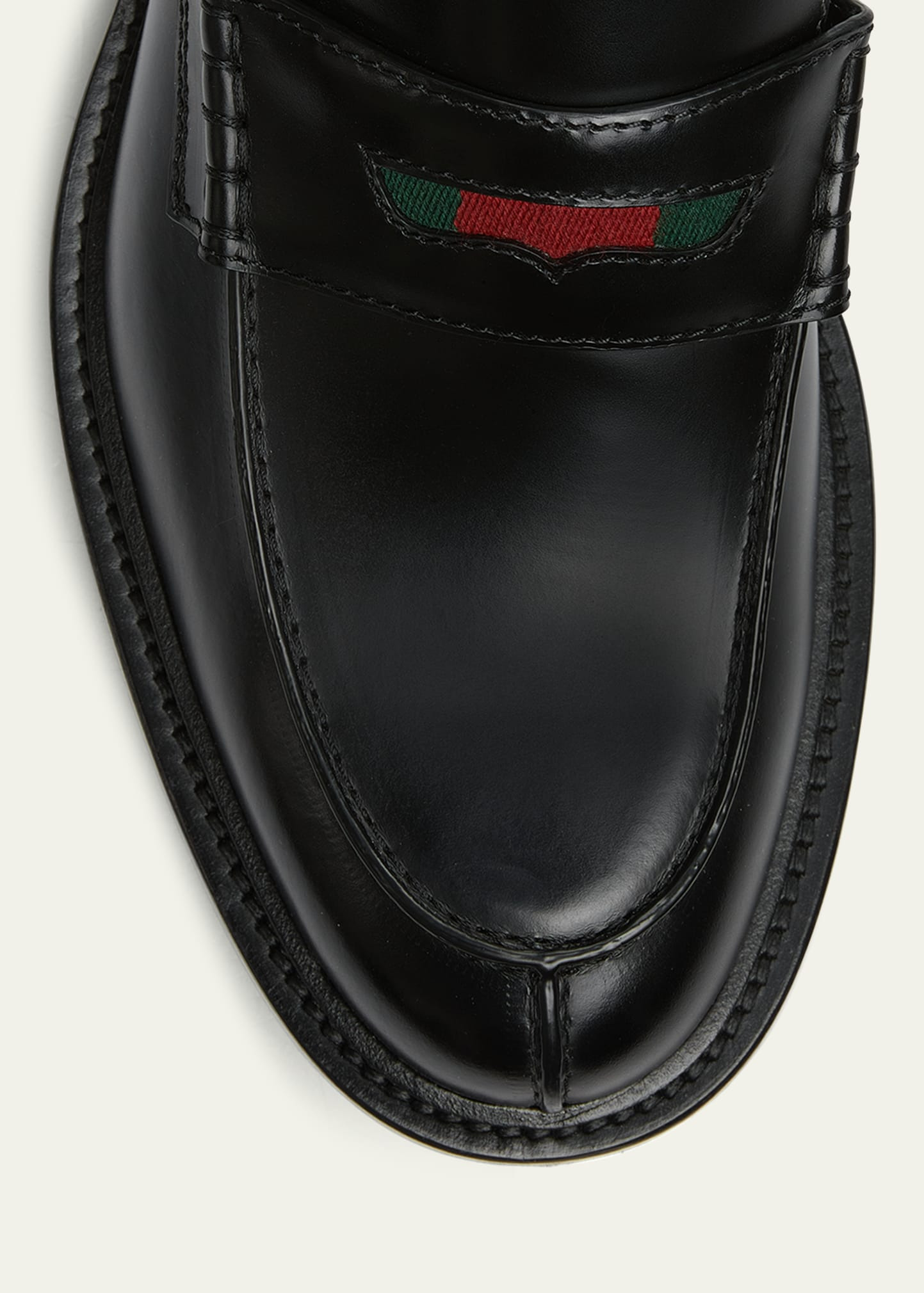 Men's William Leather Split-Toe Penny Loafers - 3