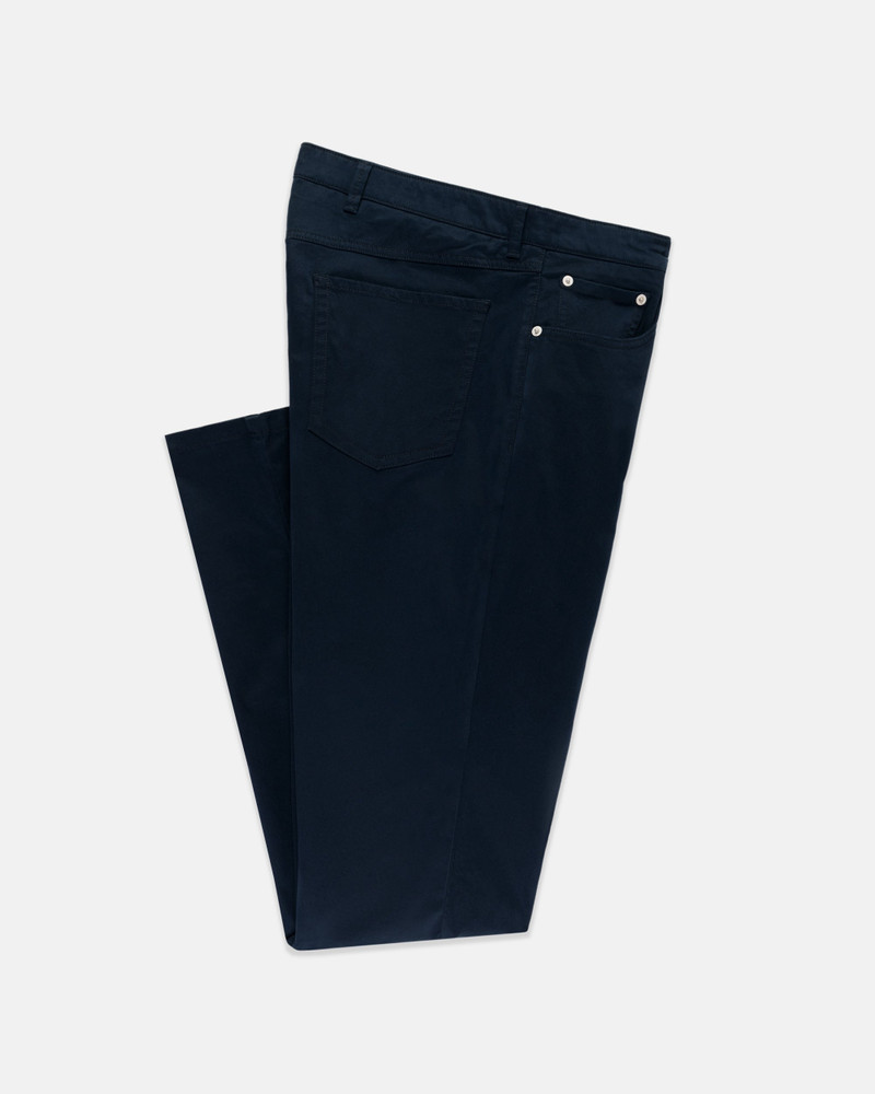 NAVY 5-POCKET TWILL PANT 1