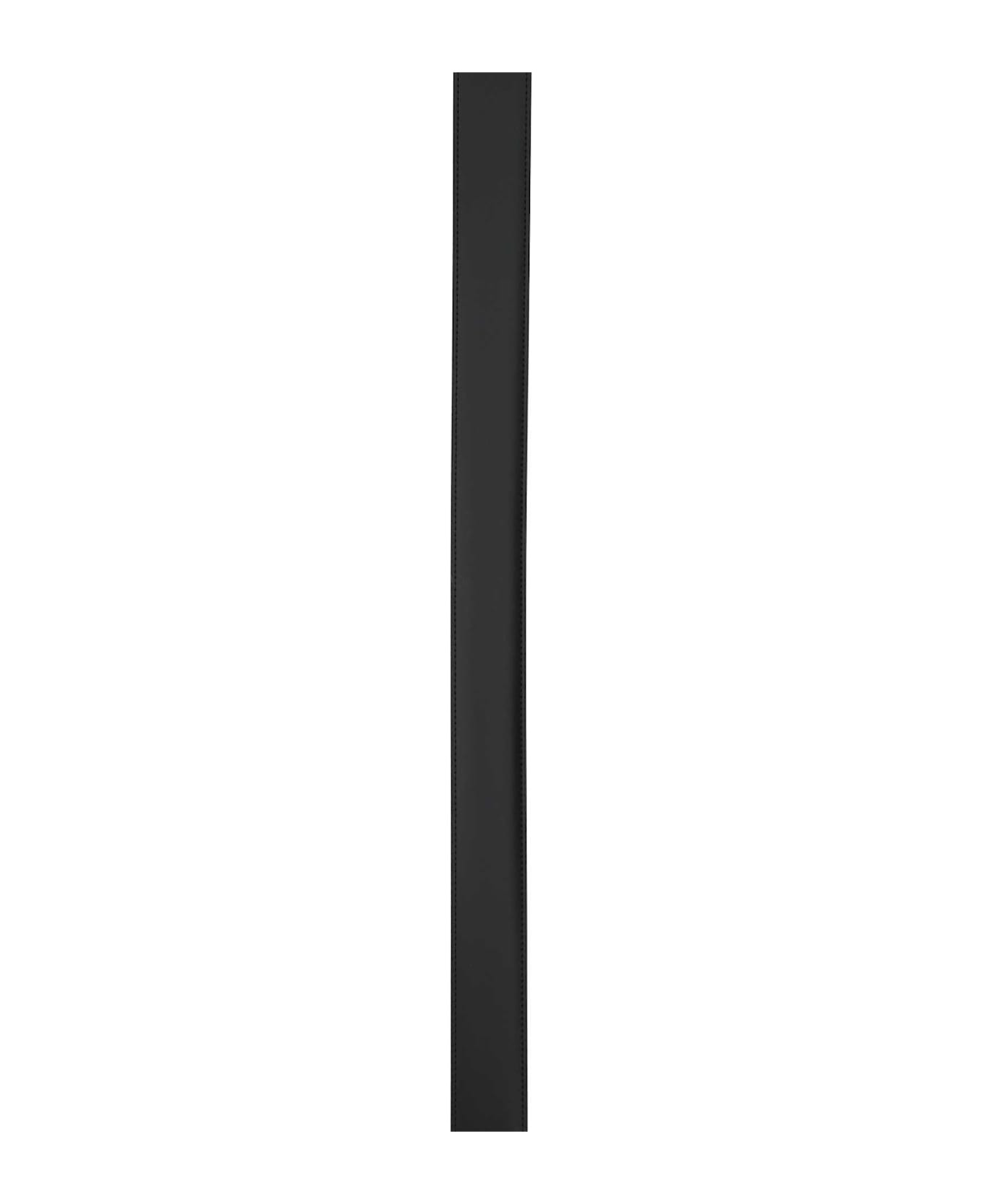 Black Leather Reversibile Belt - 3