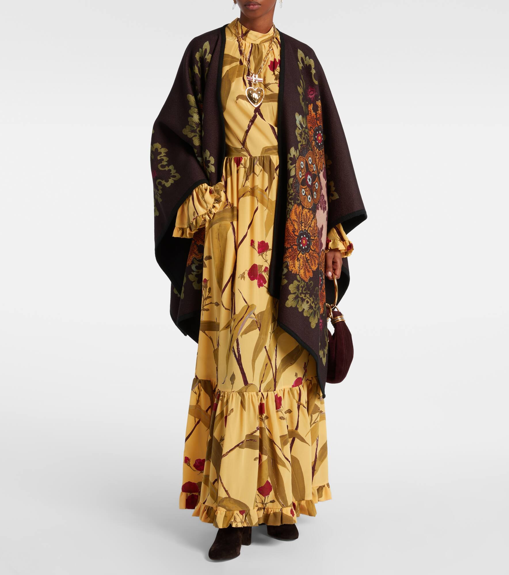 Visconti silk crêpe de chine maxi dress - 2