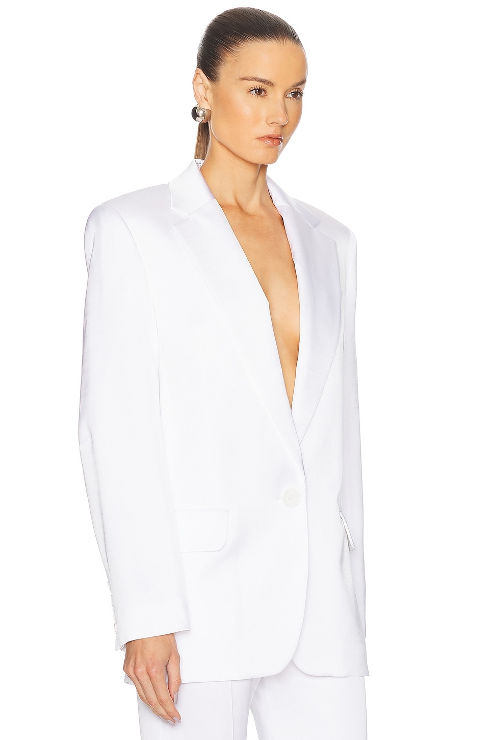 Satin Taiiloring Blazer - 2