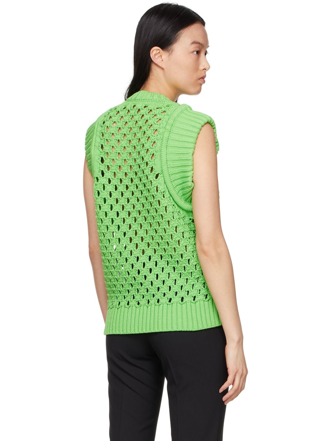 Green Cotton Vest - 3