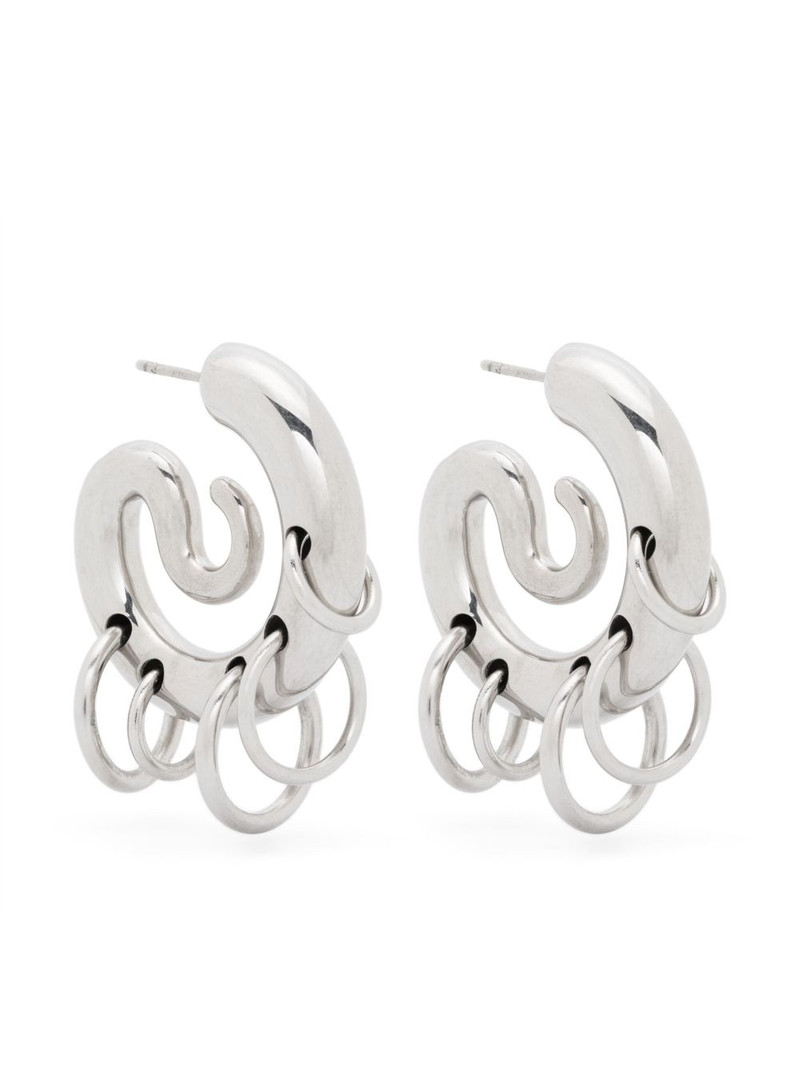 Pierced Serpent hoop earrings 1
