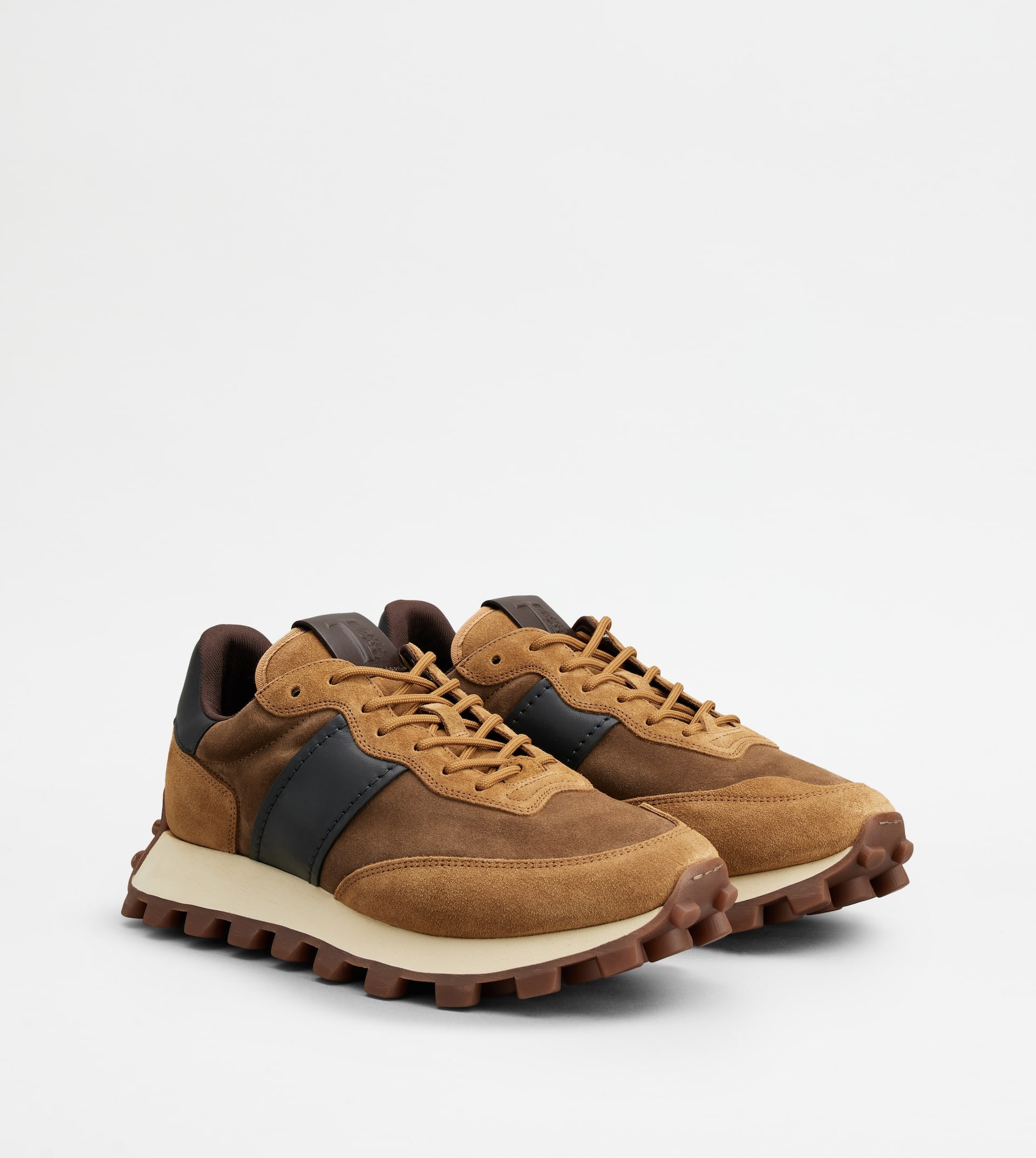SNEAKERS TOD'S 1T IN SUEDE - BROWN, BLUE - 3