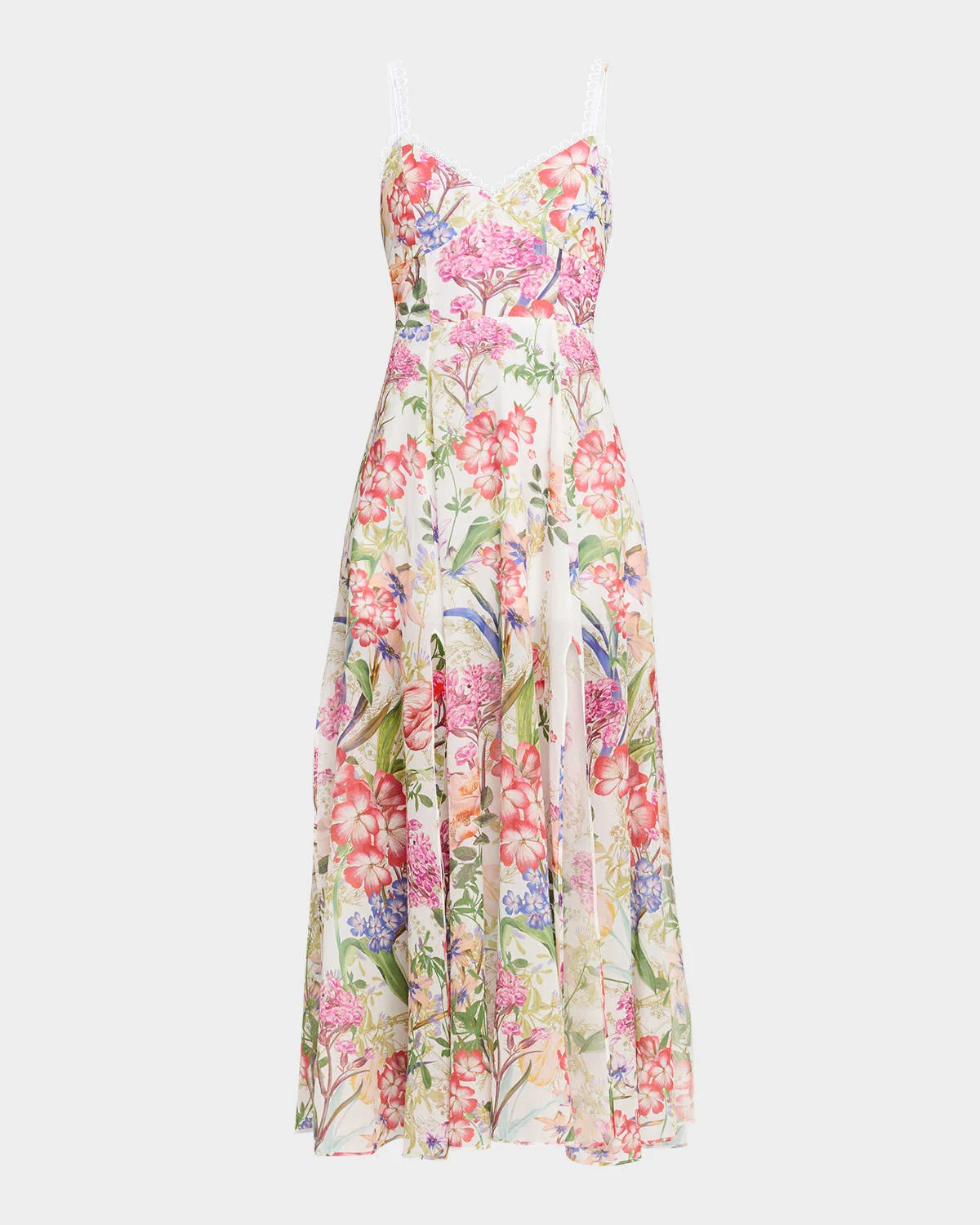 Iraso Floral Cotton Voile Maxi Dress - 1