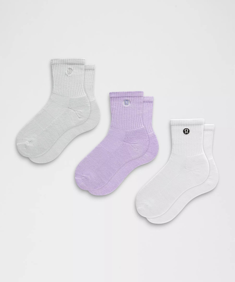 Unisex Daily Essential Quarter Socks *3 Pack 1