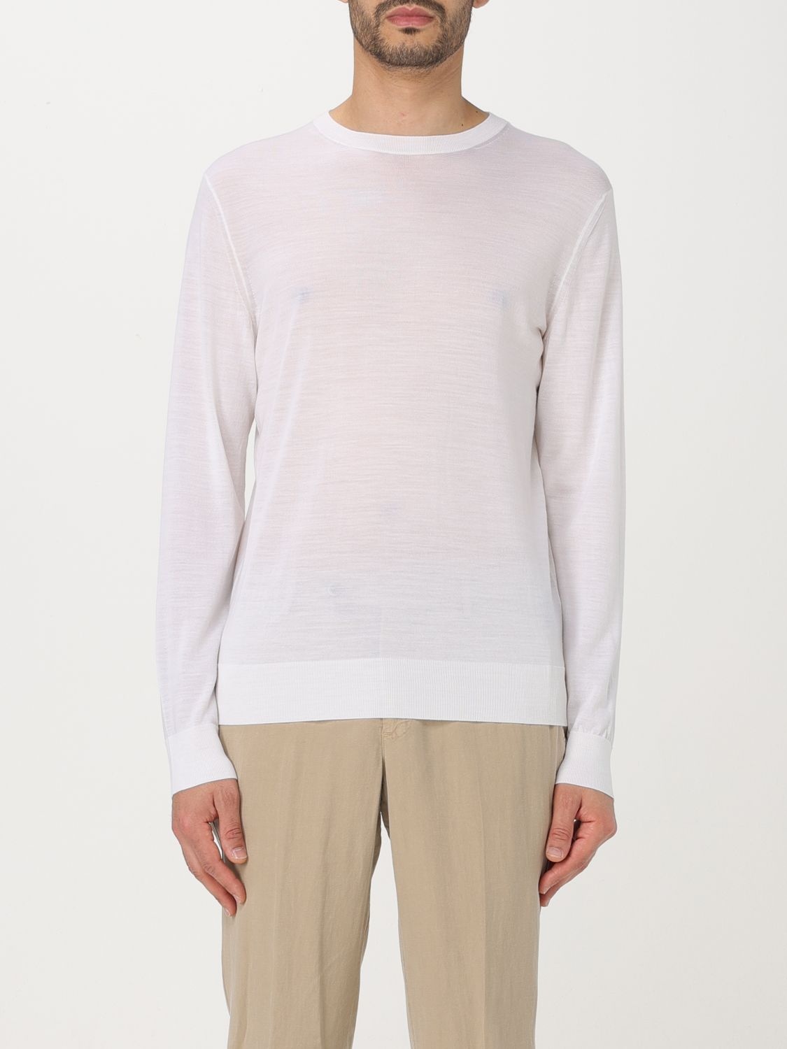 Zegna Sweater Men White - 1