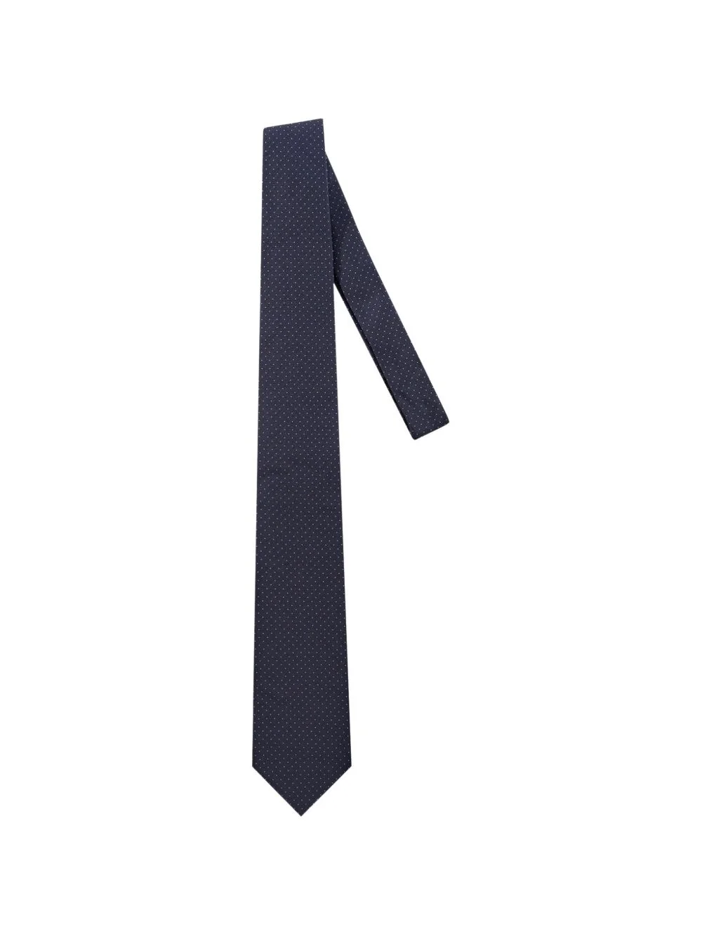 polka-dot silk tie - 1