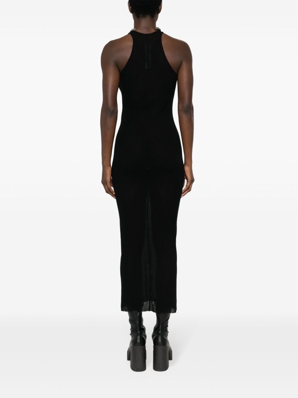ribbed sleeveless dress - 4
