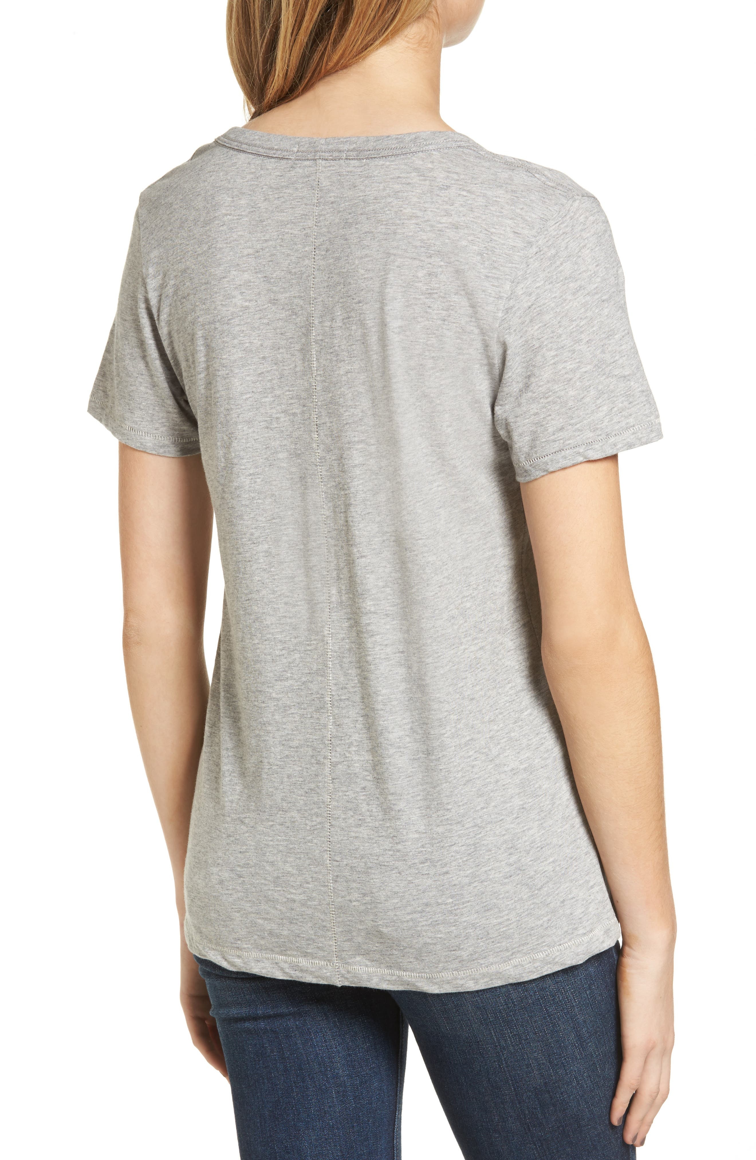 The Vee Slub Cotton T-Shirt - 2