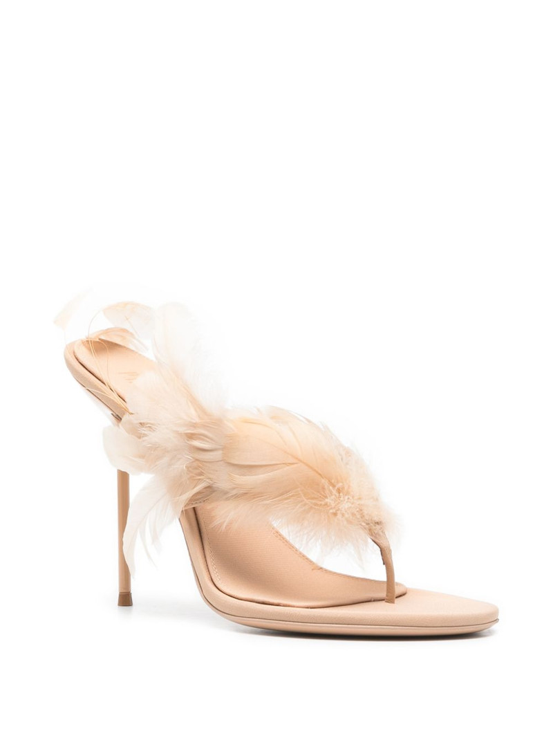 PARIS TEXAS Lidia feather sandals outlook