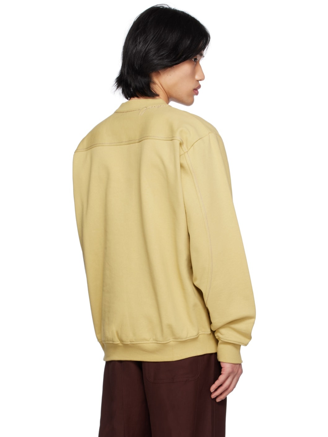 Beige Le Raphia 'Le Sweatshirt Fio' Sweatshirt - 3