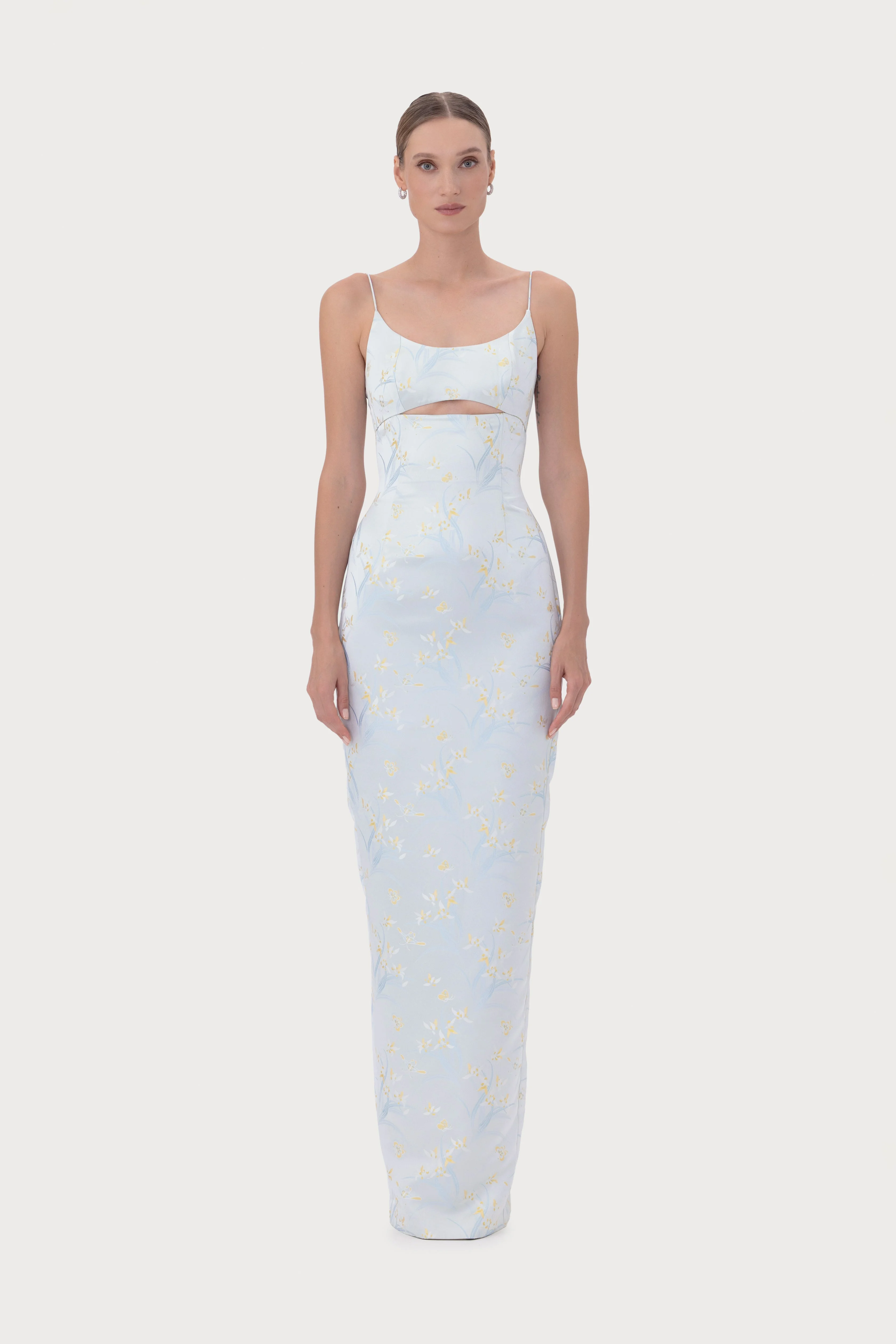 CONSTANCE JACQUARD GOWN - 1