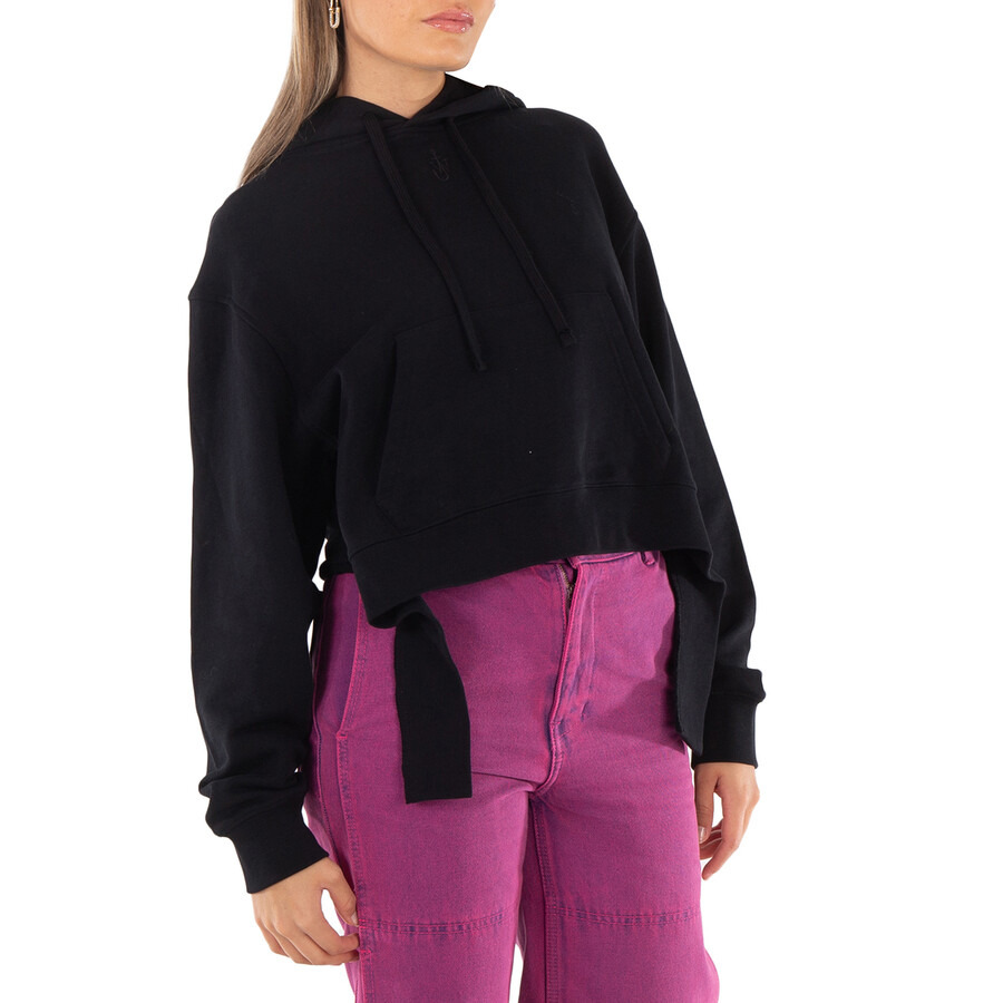 JW Anderson Cropped Drawstring Hoodie - 2