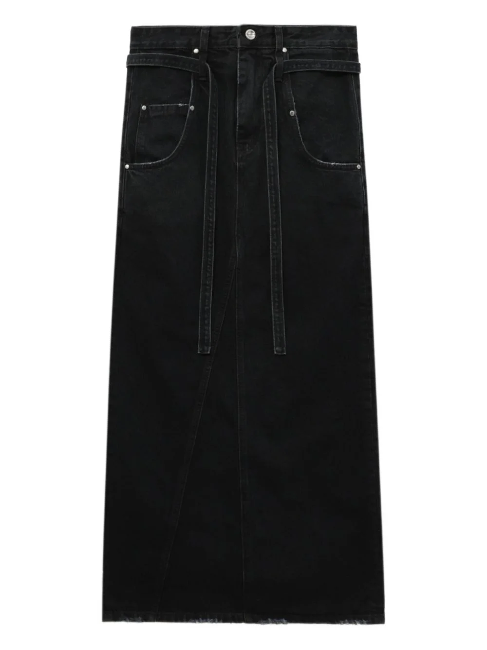 tie-detail maxi skirt - 1