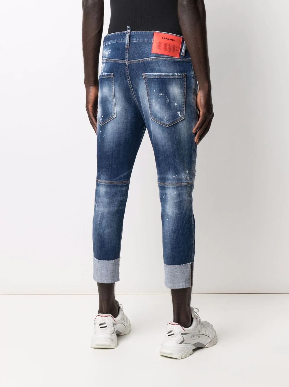 mid-rise cropped jeans - 4