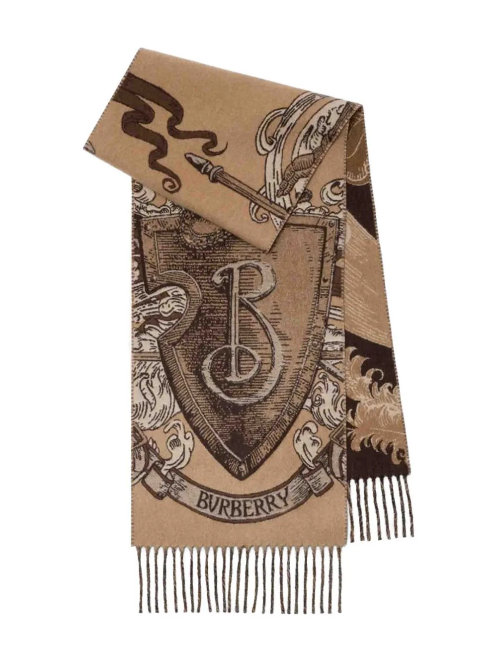jacquard cashmere scarf - 1