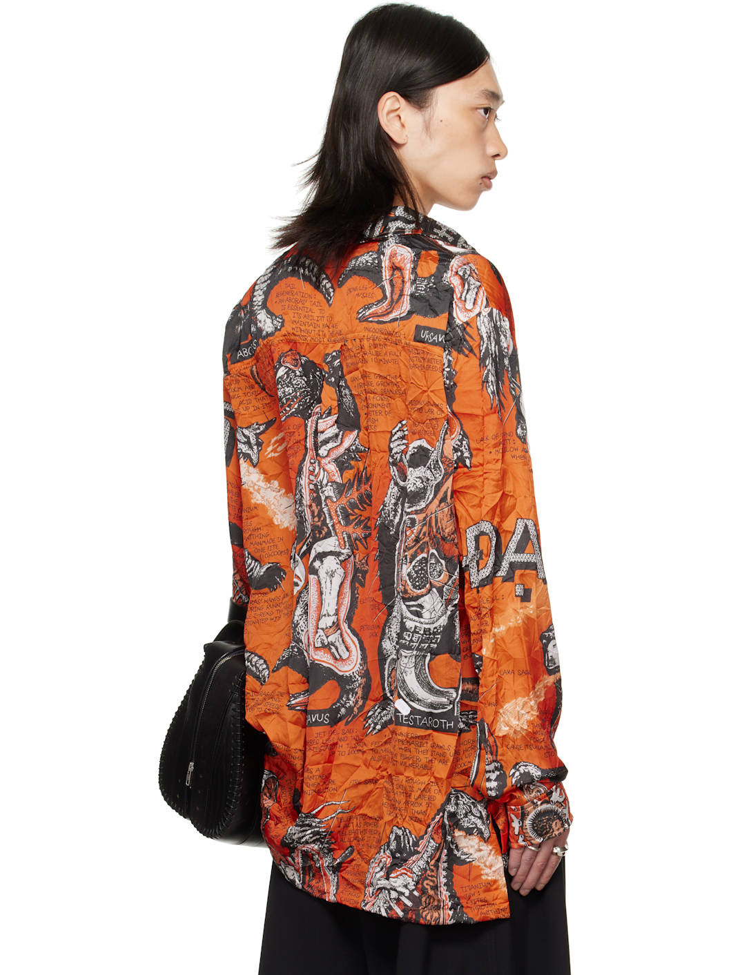 Orange Misfit Long Sleeve Shirt - 3