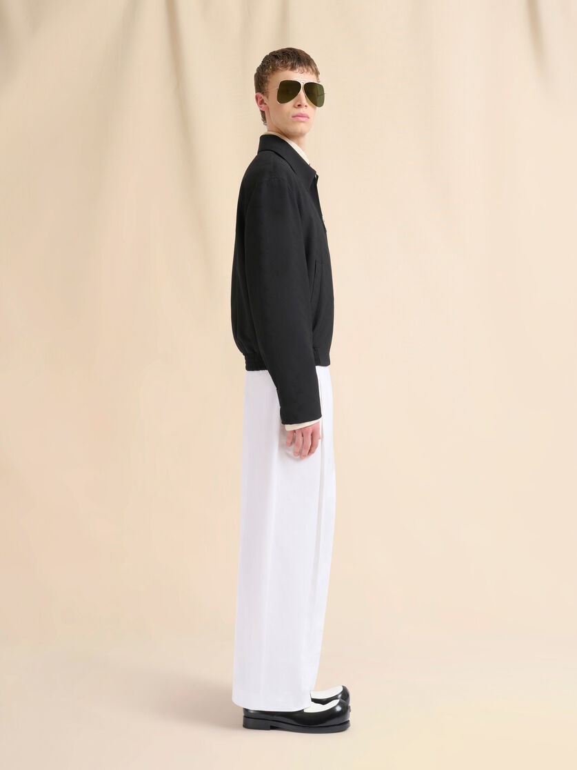 WHITE POPLIN SHIRT WITH MARNI SYMBOL - 5