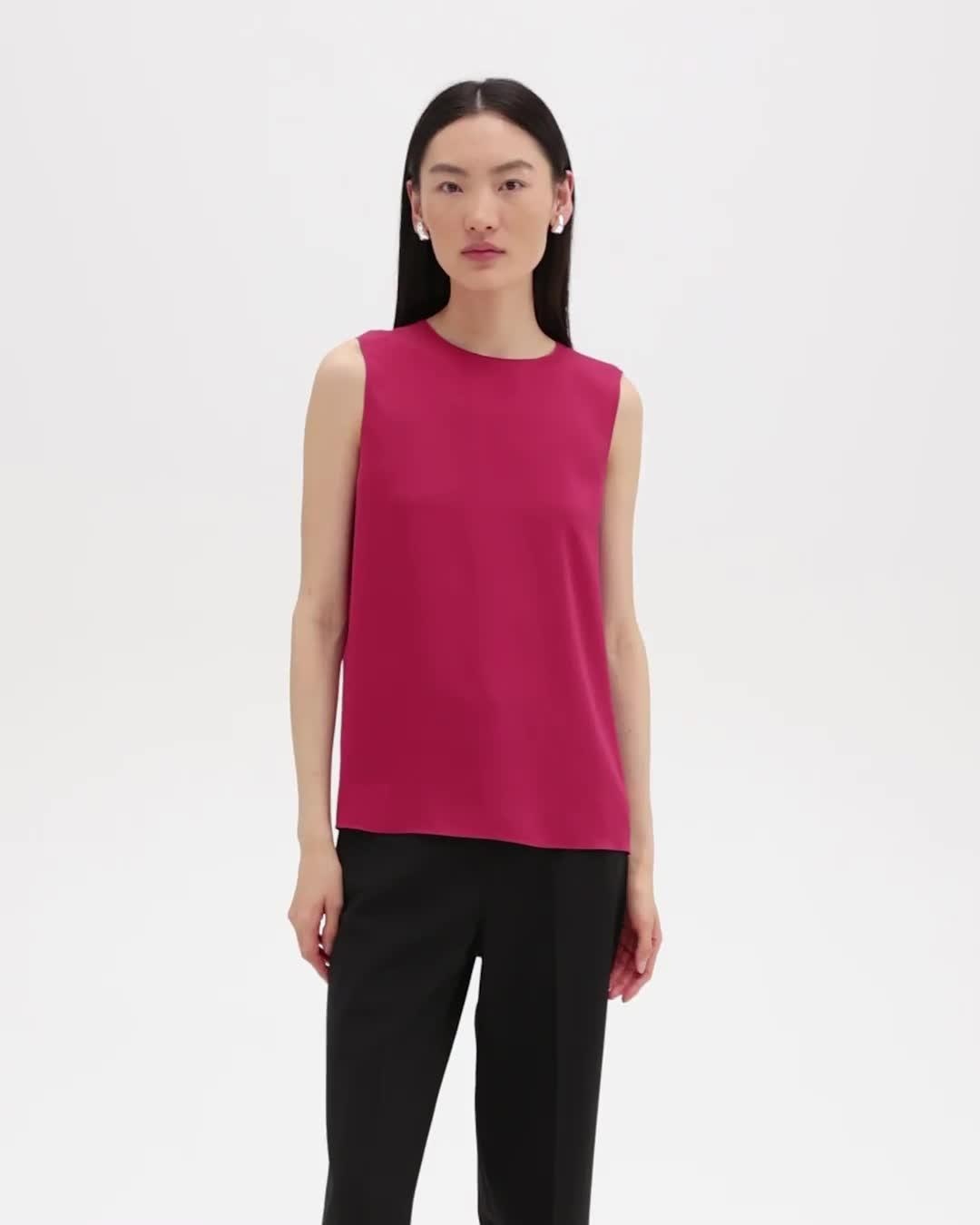 Shell Top in Silk Georgette - 7